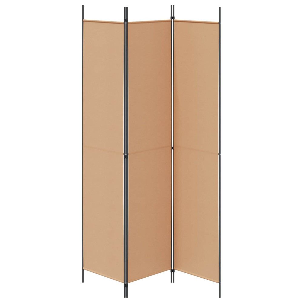 Produktbild för 3-panelers rumsavdelare Beige 150 x 220 cm Tyg