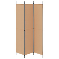 Produktbild för 3-panelers rumsavdelare Beige 150 x 220 cm Tyg