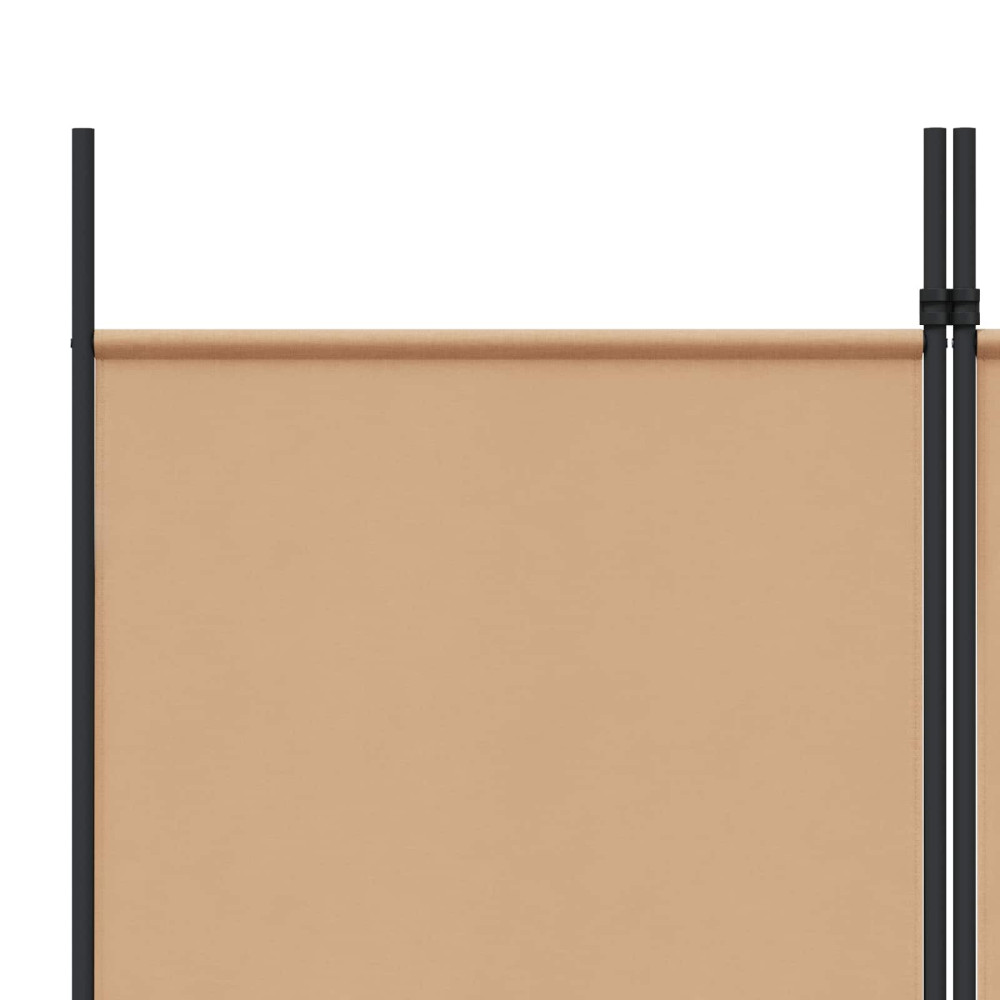 Produktbild för 4-panelig rumsavskiljare Beige 200 x 220 cm Tyg