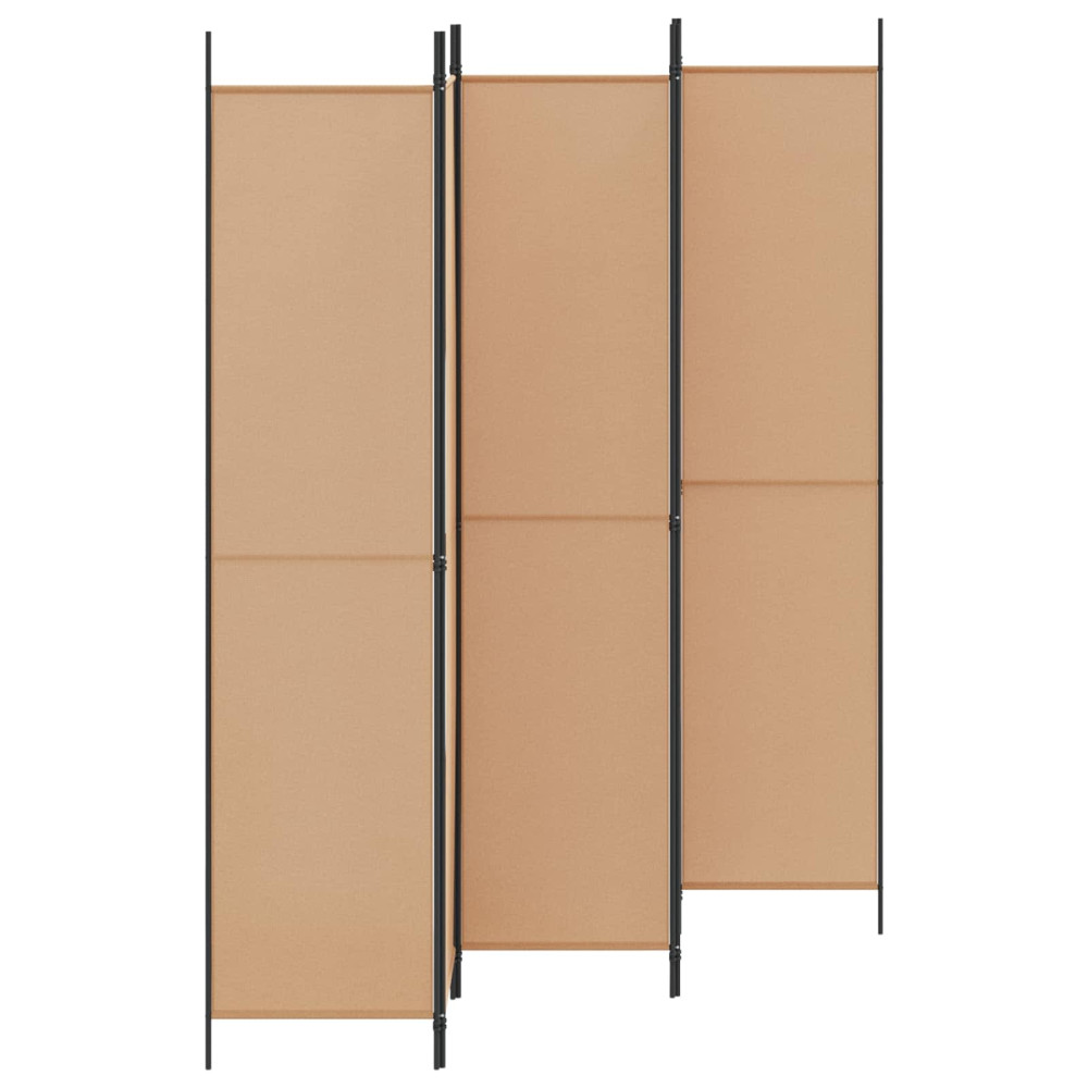 Produktbild för 5-panel rumsavskiljare Beige 250 x 220 cm Tyg