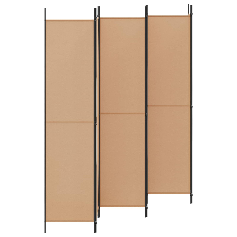 Produktbild för 6-panelers rumsavdelare Beige 300 x 220 cm Tyg