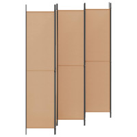 Produktbild för 6-panelers rumsavdelare Beige 300 x 220 cm Tyg