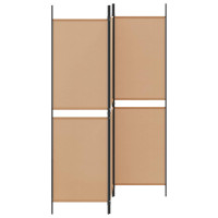 Produktbild för 3-panelers rumsavdelare Beige 150 x 180 cm Tyg