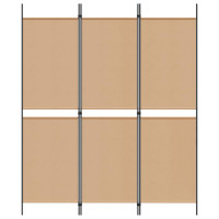 Produktbild för 3-panelers rumsavdelare Beige 150 x 180 cm Tyg