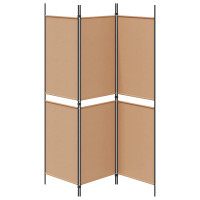 Produktbild för 3-panelers rumsavdelare Beige 150 x 180 cm Tyg