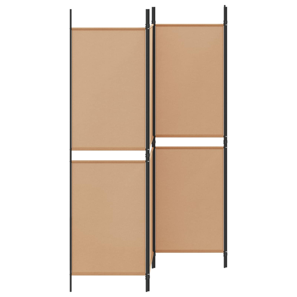 Produktbild för 4-panel rumavdelare Beige 200 x 180 cm Tyg