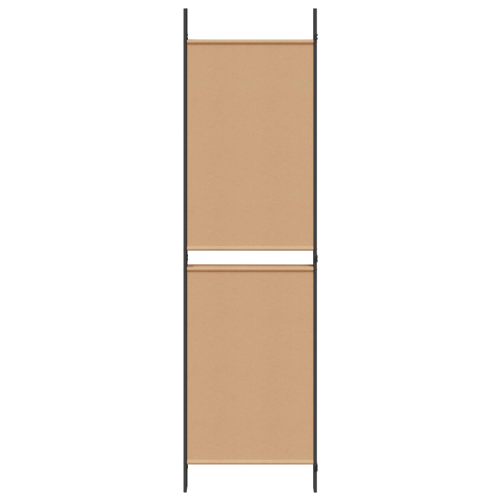 Produktbild för 4-panel rumavdelare Beige 200 x 180 cm Tyg