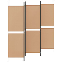 Produktbild för 5-panel rumsavskiljare Beige 250 x 180 cm Tyg