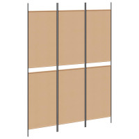 Produktbild för 3-panelers rumsavdelare Beige 150 x 200 cm Tyg