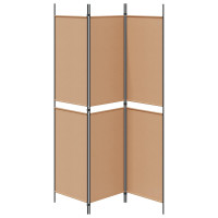 Produktbild för 3-panelers rumsavdelare Beige 150 x 200 cm Tyg