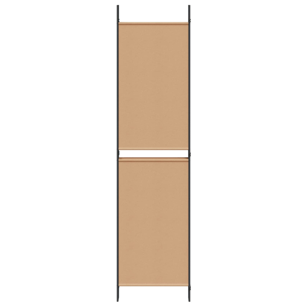 Produktbild för 5-panel rumskärm Beige 250 x 200 cm Tyg