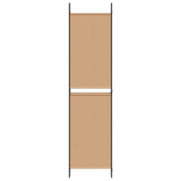 Produktbild för 5-panel rumskärm Beige 250 x 200 cm Tyg
