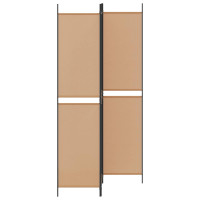 Produktbild för 3-panelers rumsavdelare Beige 150 x 220 cm Tyg