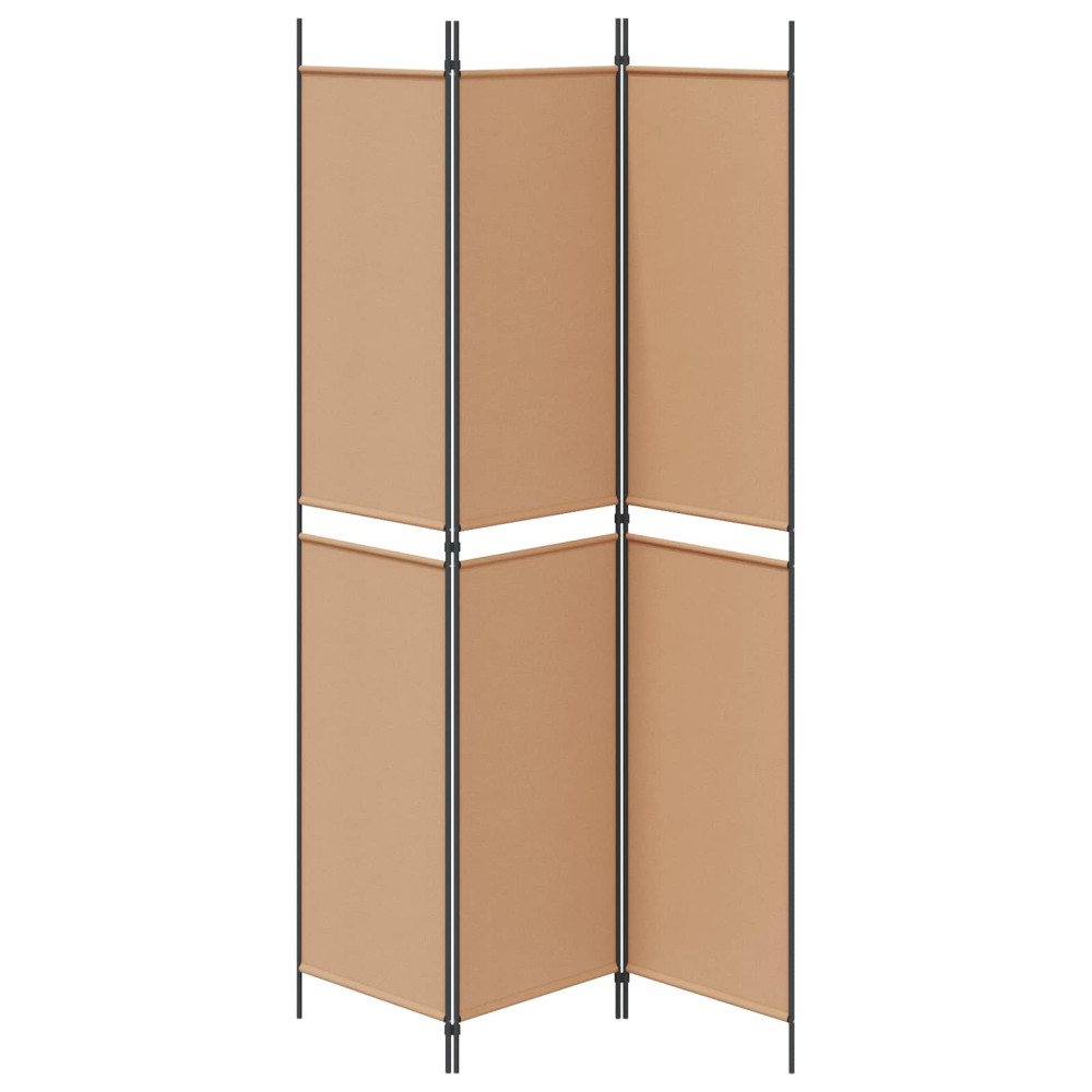Produktbild för 3-panelers rumsavdelare Beige 150 x 220 cm Tyg