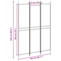 Produktbild för 3-panelers rumsavdelare Beige 150 x 220 cm Tyg