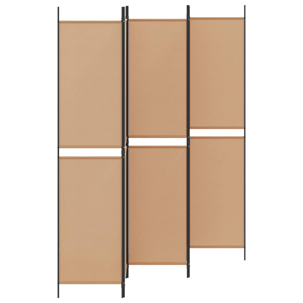 Produktbild för 5-panel rumsavskiljare Beige 250 x 220 cm Tyg