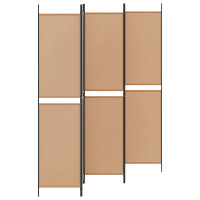 Produktbild för 5-panel rumsavskiljare Beige 250 x 220 cm Tyg