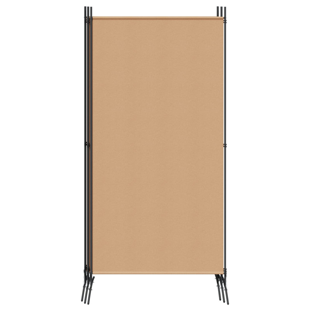 Produktbild för 5-panel rumsavskiljare Beige 433 x 180 cm Tyg