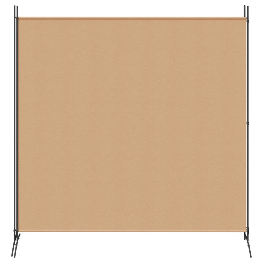 Produktbild för 2-Panel Rumsavskiljare Beige 348 x 180 cm Tyg