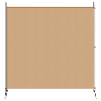 Produktbild för 2-Panel Rumsavskiljare Beige 348 x 180 cm Tyg