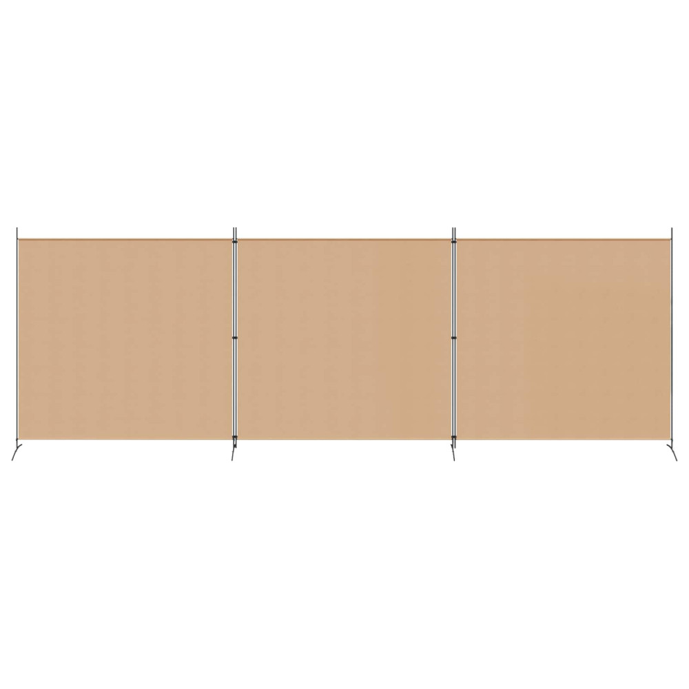 Produktbild för 4-panelig rumsavskiljare Beige 525 x 180 cm Tyg