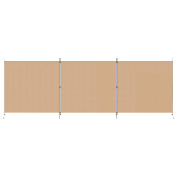 Produktbild för 4-panelig rumsavskiljare Beige 525 x 180 cm Tyg