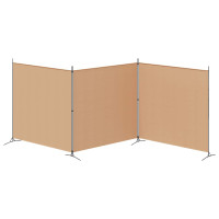 Produktbild för 4-panelig rumsavskiljare Beige 525 x 180 cm Tyg