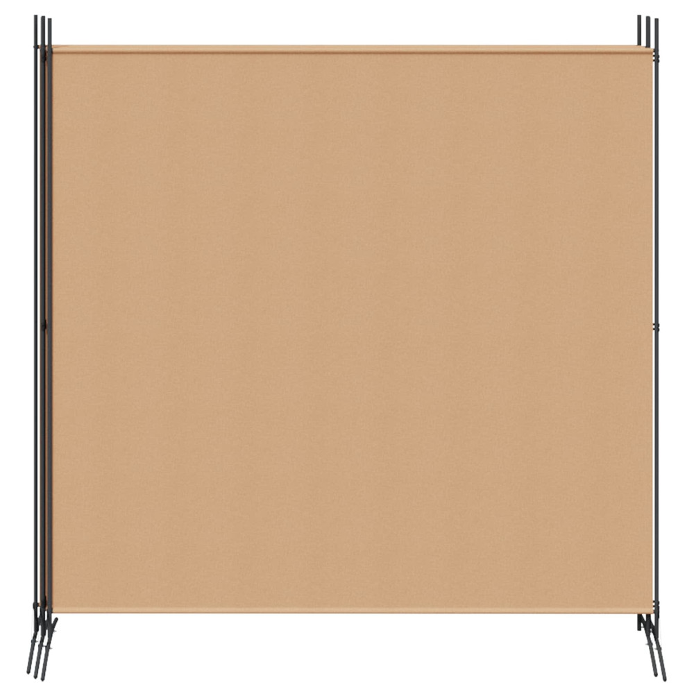 Produktbild för 4-panelig rumsavskiljare Beige 698 x 180 cm Tyg