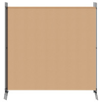 Produktbild för 4-panelig rumsavskiljare Beige 698 x 180 cm Tyg