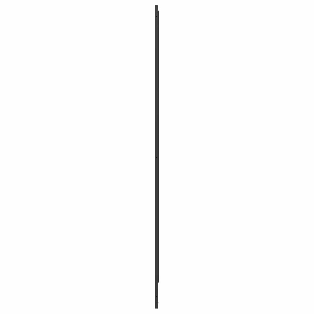 Produktbild för Fällbar duschvägg Svart och Full Frost 132 x 2 x 140 cm