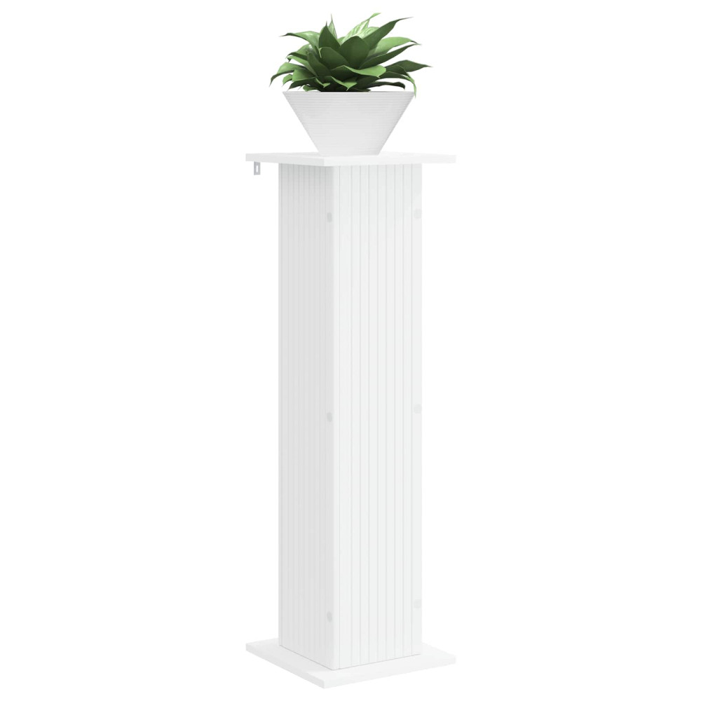 Produktbild för Växtställ Vit 30,5 x 30 x 100,5 cm Konstruerat trä