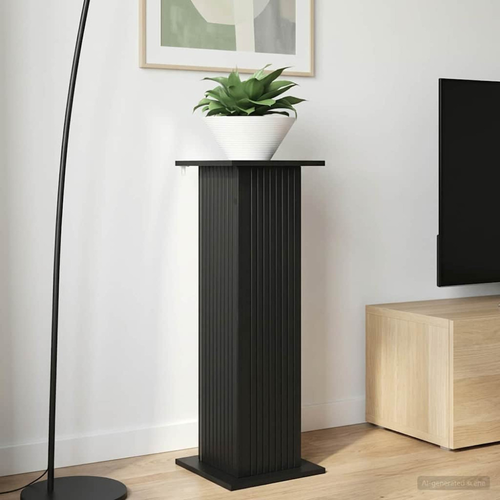 Produktbild för Växtställ Svart 30,5 x 30 x 100,5 cm Konstruerat trä