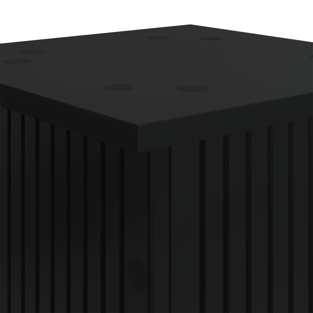 Produktbild för Växtställ Svart 30,5 x 30 x 100,5 cm Konstruerat trä