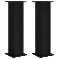 Produktbild för Växtställ 2 pcs Svart 30,5 x 30 x 100,5 cm Konstruerat trä