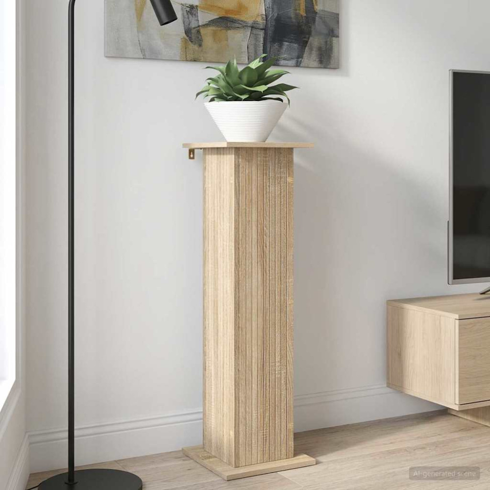 Produktbild för Växtställ Sonoma-ek 30,5 x 30 x 100,5 cm Konstruerat trä