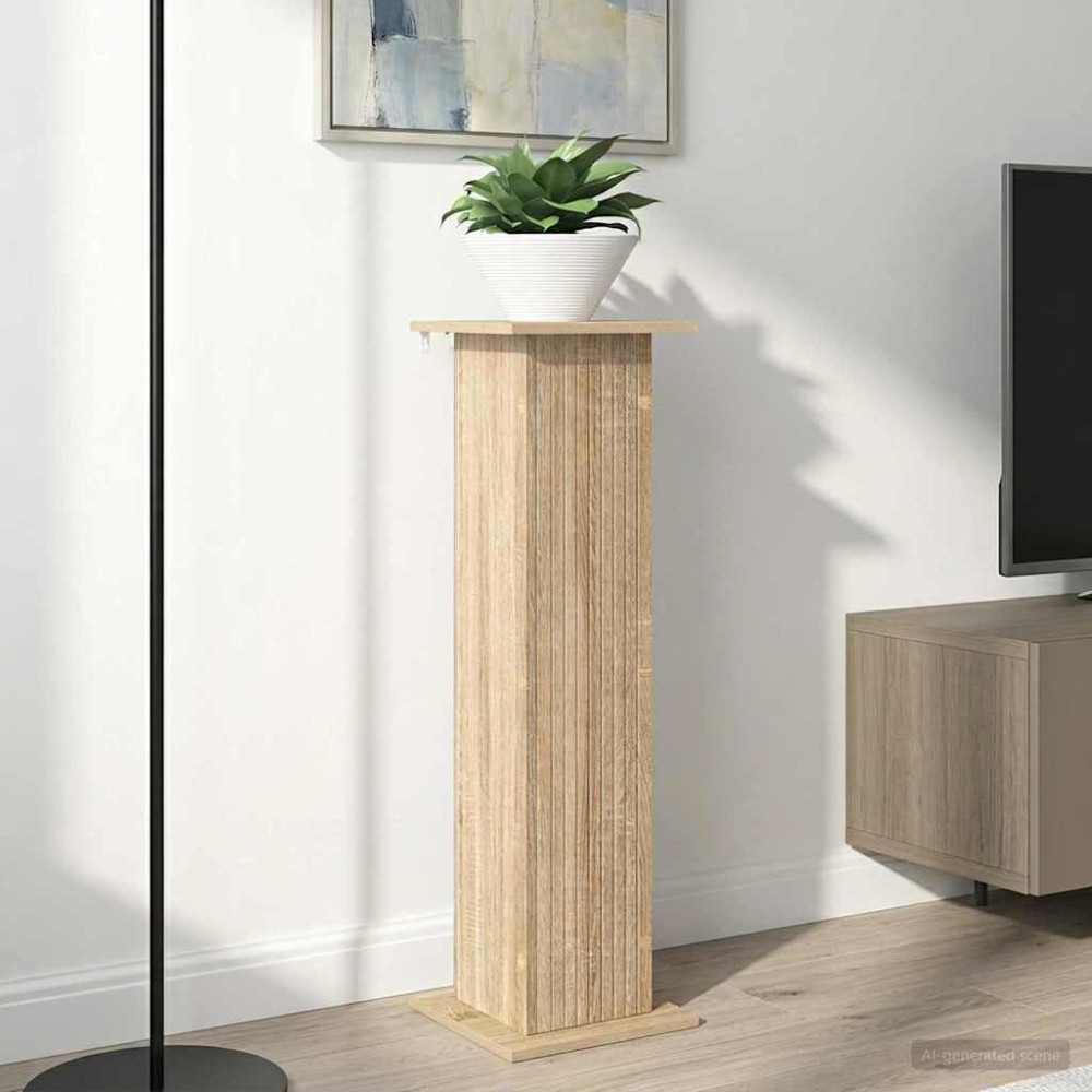Produktbild för Växtställ 2 pcs Sonoma-ek 30,5 x 30 x 100,5 cm Konstruerat trä
