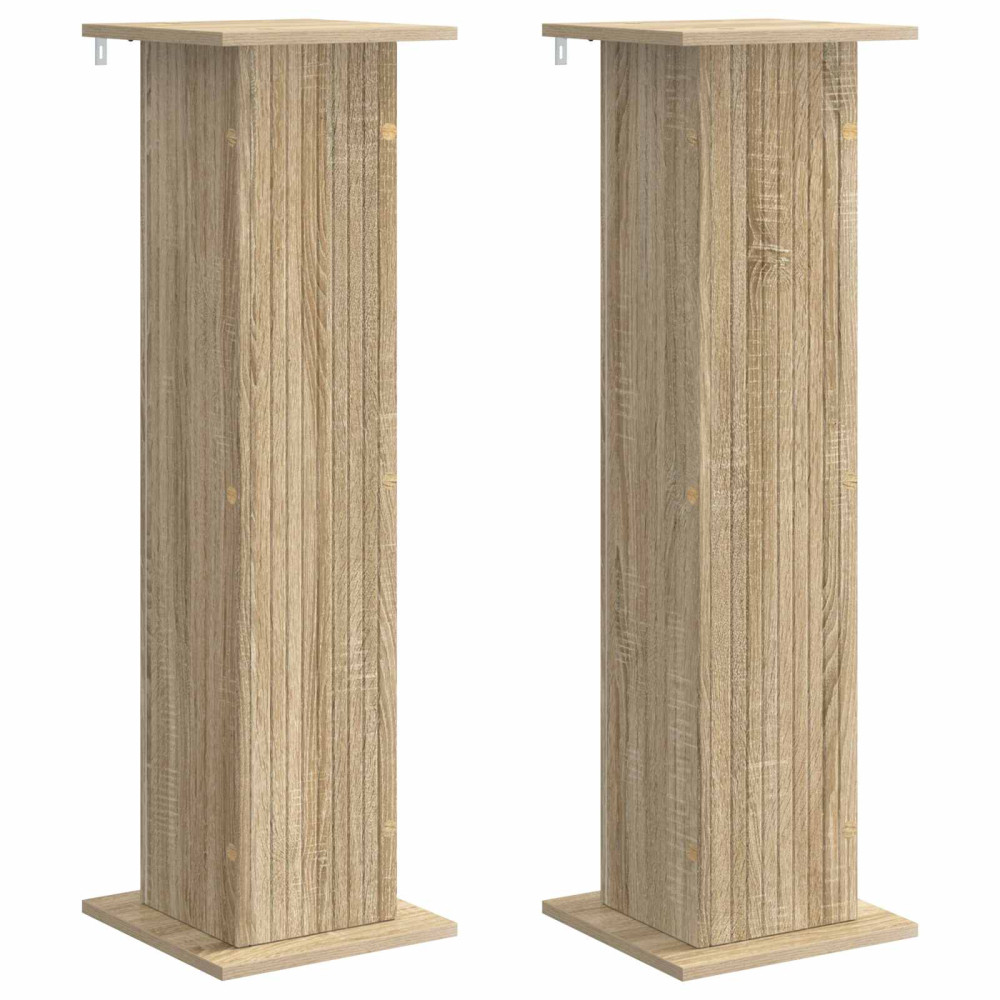 Produktbild för Växtställ 2 pcs Sonoma-ek 30,5 x 30 x 100,5 cm Konstruerat trä