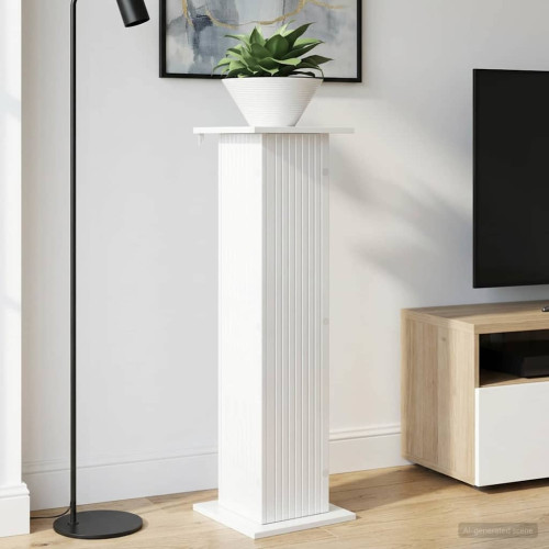 vidaXL Växtställ Vit högglans 30,5 x 30 x 100,5 cm Konstruerat trä