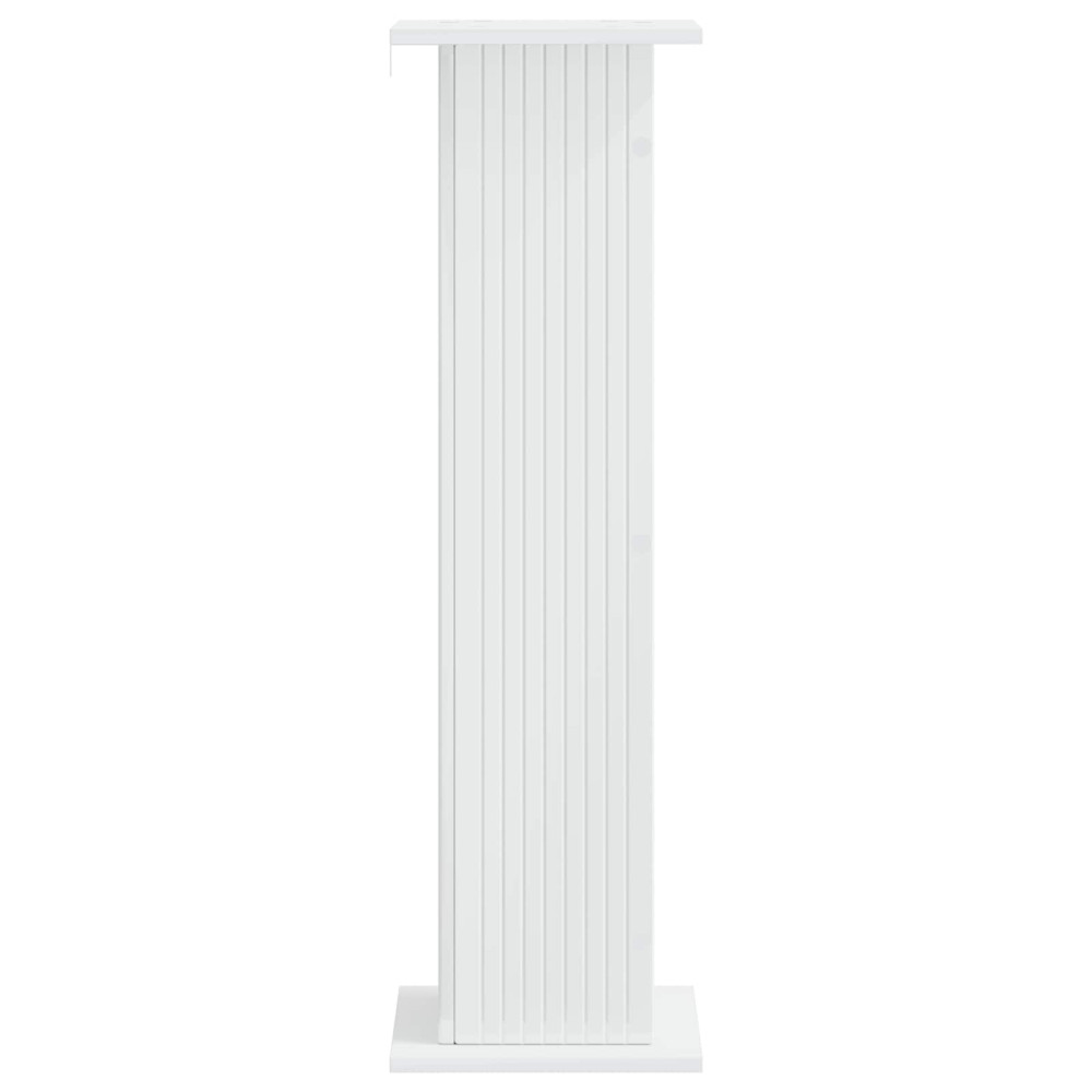 Produktbild för Växtställ Vit högglans 30,5 x 30 x 100,5 cm Konstruerat trä