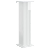 Produktbild för Växtställ 2 pcs Vit högglans 30,5 x 30 x 100,5 cm