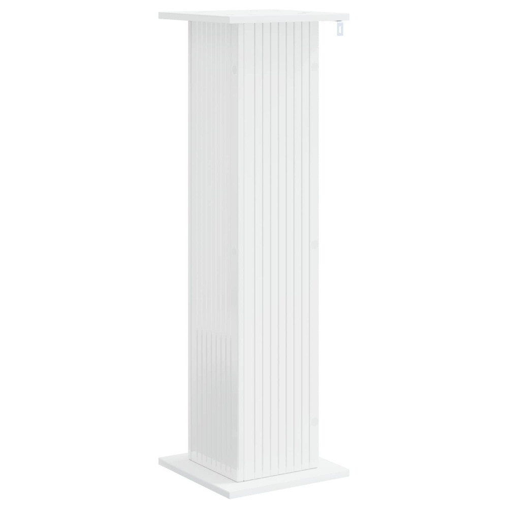 Produktbild för Växtställ 2 pcs Vit högglans 30,5 x 30 x 100,5 cm