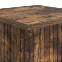 Produktbild för Växtställ Rökt ek 30,5 x 30 x 100,5 cm Konstruerat trä