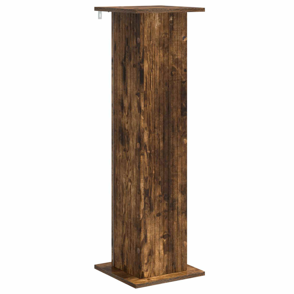 Produktbild för Växtställ 2 pcs Rökt ek 30,5 x 30 x 100,5 cm Konstruerat trä