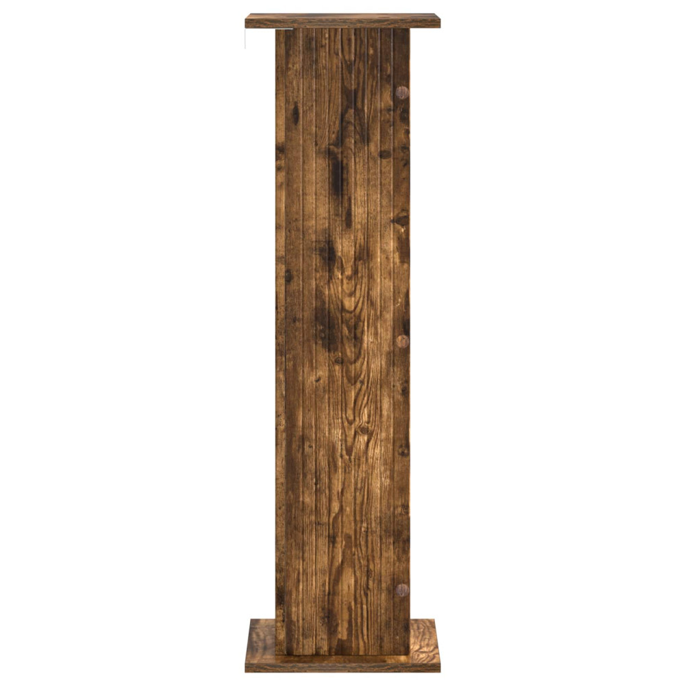 Produktbild för Växtställ 2 pcs Rökt ek 30,5 x 30 x 100,5 cm Konstruerat trä
