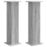 Produktbild för Växtställ 2 pcs Grå sonoma-ek 30,5 x 30 x 100,5 cm