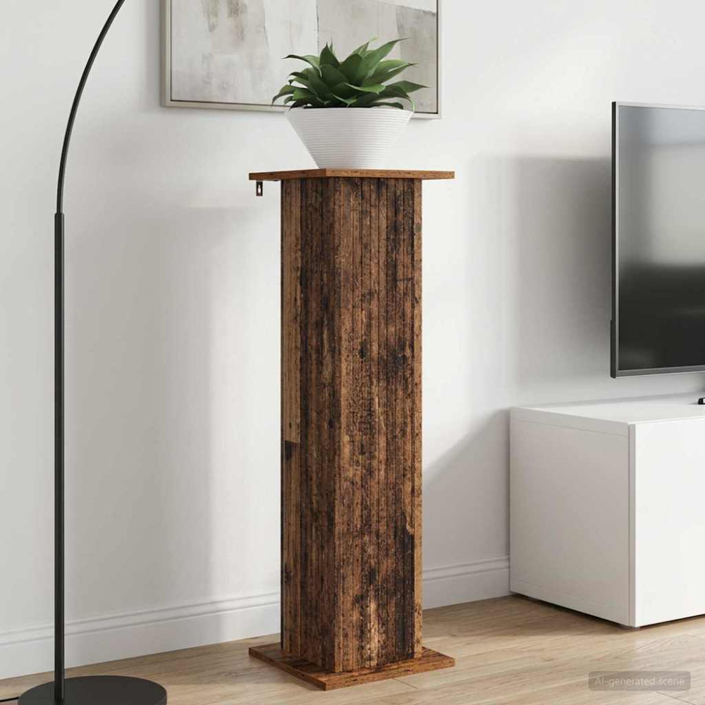 Produktbild för Växtställ 2 pcs Gammalt trä 30,5 x 30 x 100,5 cm