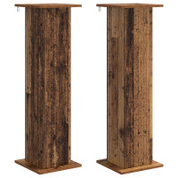 Produktbild för Växtställ 2 pcs Gammalt trä 30,5 x 30 x 100,5 cm