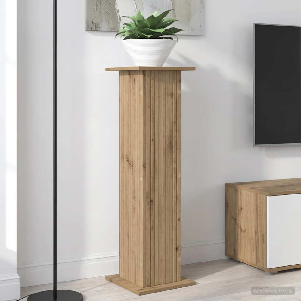 Produktbild för Växtställ Artisan-ek 30,5 x 30 x 100,5 cm Konstruerat trä
