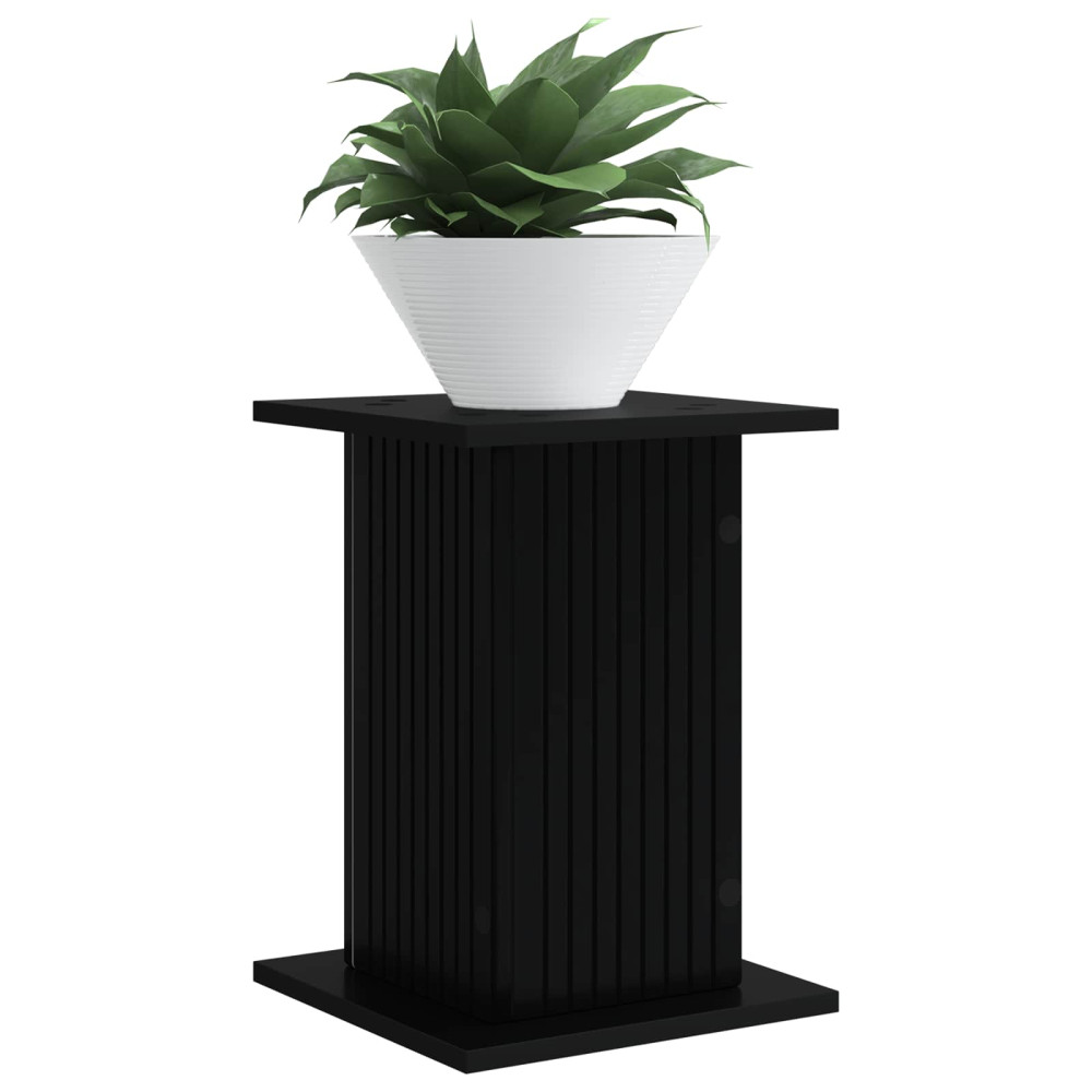 Produktbild för Växtställ 2 pcs Svart 30,5 x 30 x 43 cm Konstruerat trä