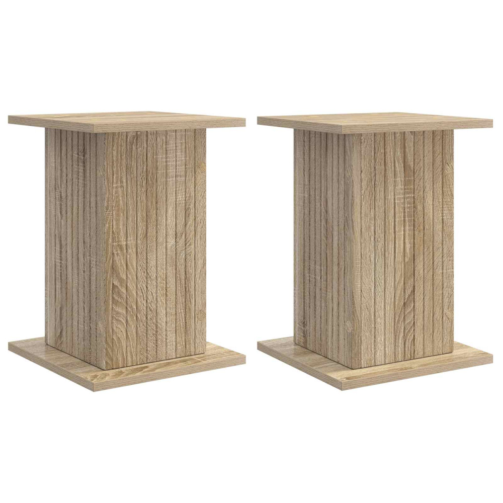 Produktbild för Växtställ 2 pcs Sonoma-ek 30,5 x 30 x 43 cm Konstruerat trä